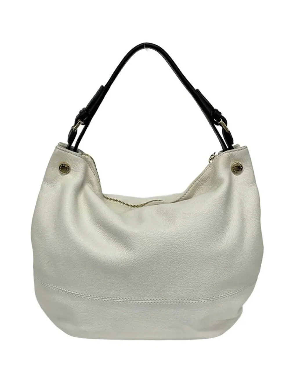 FURLA Montmartre White Dark Brown Leather Handbag